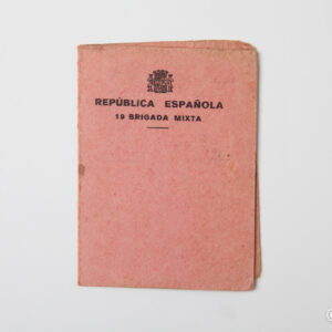 Guerra Civil - Carnet Brigada mixta 19 - República Espanyola