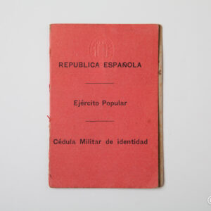 Guerra Civil - Carnet Ejército popular sanidad - República Española - Sanidad