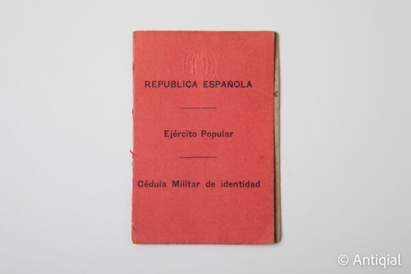 Spanish Civil War - Popular Army Health Card - Spanish Republic - Health