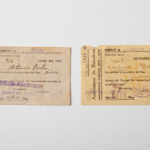 Spanish Civil War - Stop Boqueria Receipts