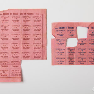 Spanish Civil War - Republican rationing tickets