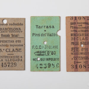 Spanish Civil War - Train and tram tickets 02