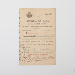 Second Spanish Republic - Hunting license