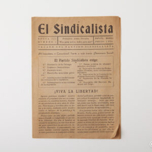 Dictadura franquista - Boletín El Sindicalista Época 3 núm. 1. Anarquismo