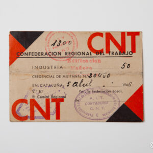 Spanish Post-war - Postwar CNT card 20450