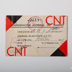 Spanish Post-war - Postwar CNT Card 4434