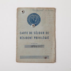 Spanish Post-war - Resident Card of the French Republic to a refugee from the Spanish Spanish Civil War