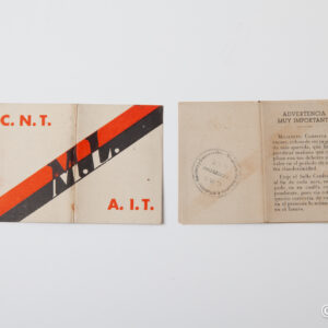 Spanish Post-war - CNT contribution card no. 2220