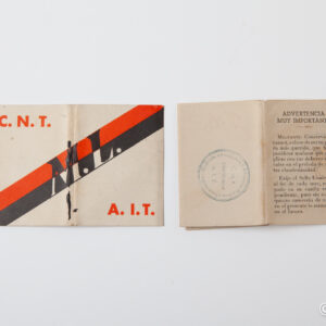 Spanish Post-war - CNT contribution card no. 2455