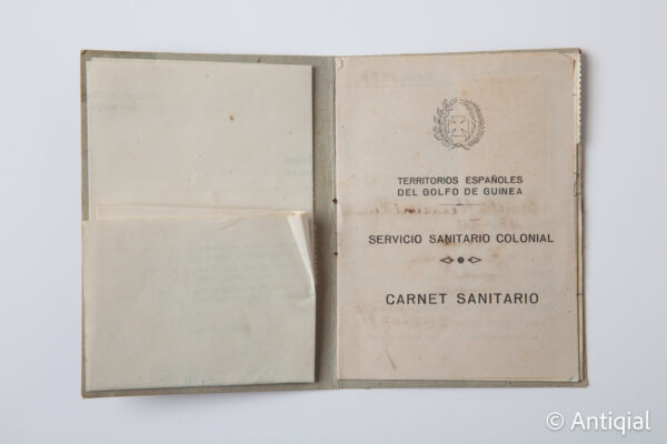 Spanish Post-war - Health card Guinea