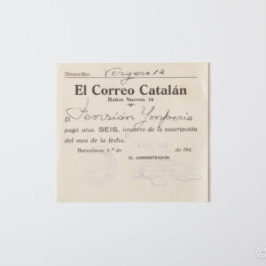 Spanish Post-war - Correo Catalan subscription