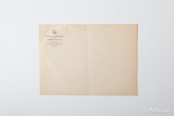 Spanish Civil War - Letterhead Eastern Army General Barracks