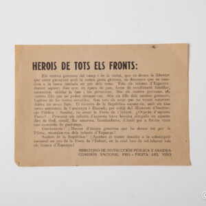 Guerra Civil - Propaganda Herois de tots els fronts