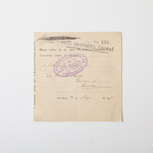 Spanish Civil War - Received Thomas graphic arts collectivized no. 151