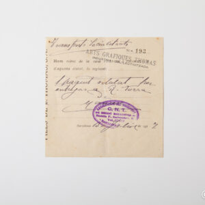 Spanish Civil War - Received Thomas graphic arts collectivized no. 193