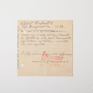 Spanish Civil War - Received Thomas graphic arts collectivized no. 71