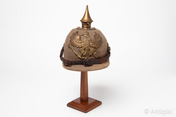 Primera Guerra Mundial - Pickelhaube de fieltro de infantería modelo 1915