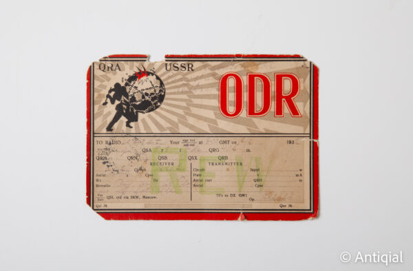 Soviet Union - QRA USSR Broadcasting Station 17 March Moscow 1932