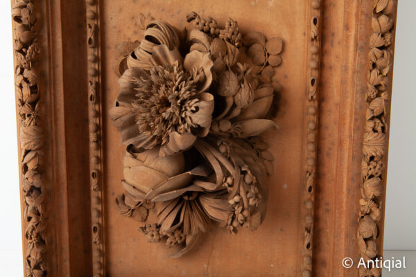 Segle XVIII - Talla floral de fusta. Escultura de Grinling Gibbons